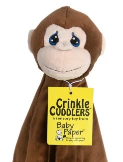 Monkey Crinkle Cuddler -Gift Promotion Store mk005529alt viewc