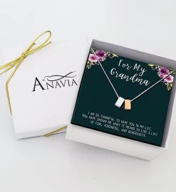 Dear Grandmother Eternity Cube Necklace