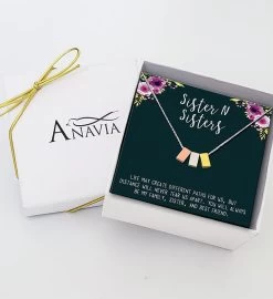 Sister For Eternity Cube Necklace -Gift Promotion Store mk005589x 1