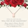 Will You Be My Galentine? Cube Valentine's Day Necklace