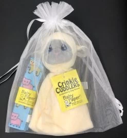 Lamb Crinkle Cuddler With Coordinating Baby Paper -Gift Promotion Store mk006496alt viewc