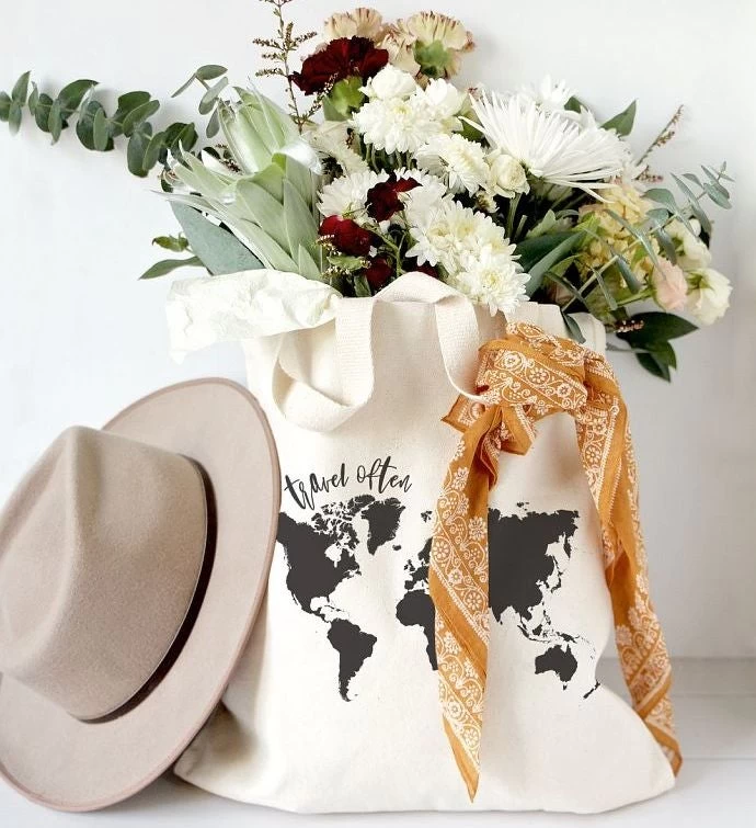 Travel Lover's Reusable Shoulder Tote 7 Travel Lover's Reusable Shoulder Tote - Image 5