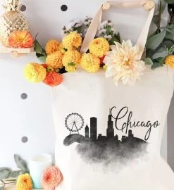 Cities Reusable Shoulder Tote 11 Cities Reusable Shoulder Tote -Gift Promotion Store mk006893alt view2c