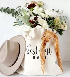 You're The Best Reusable Shoulder Tote -Gift Promotion Store mk006908alt view3c