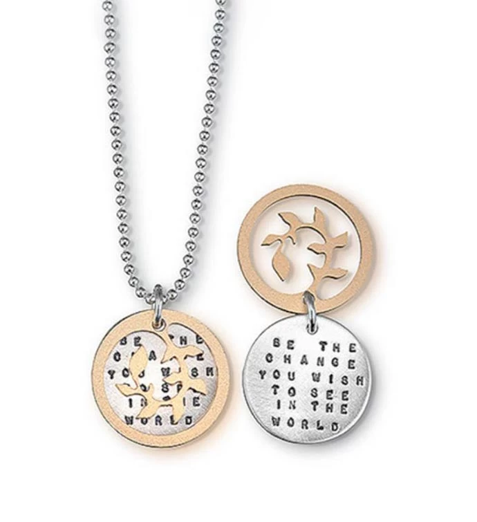 Gandhi Quote Necklace 3 Gandhi Quote Necklace