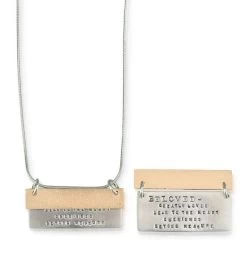 Beloved Bar Necklace -Gift Promotion Store mk007610x 2
