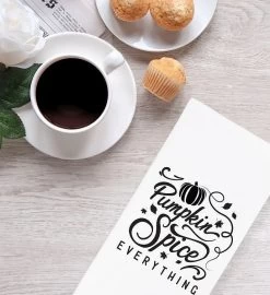 "Hello Fall!" Kitchen Towel 11 "Hello Fall!" Kitchen Towel -Gift Promotion Store mk007762alt view2c