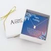 Dainty Cube Pendant Necklace With Happy Birthday Card Gift Box