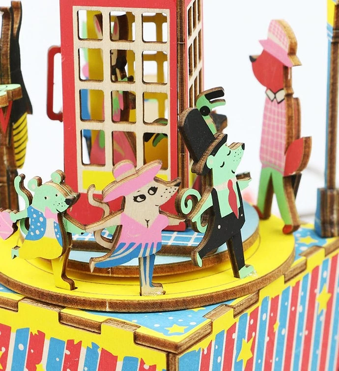 Phone Booth DIY 3D Wooden Puzzle 5 Phone Booth DIY 3D Wooden Puzzle - Image 3