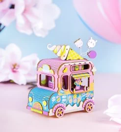 Moving Flavor DIY 3D Wooden Puzzle 12 Moving Flavor DIY 3D Wooden Puzzle -Gift Promotion Store mk008048alt viewc