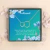 Bridesmaid Infinity Rings Pendant Necklace -Gift Promotion Store mk008188x