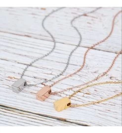 Happy Sweet Sixteen Dainty Cube Birthday Pendant Necklace 10 Happy Sweet Sixteen Dainty Cube Birthday Pendant Necklace -Gift Promotion Store mk008249alt viewc