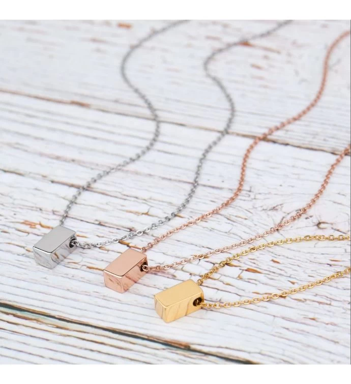 Happy Sweet Sixteen Dainty Cube Birthday Pendant Necklace 5 Happy Sweet Sixteen Dainty Cube Birthday Pendant Necklace - Image 3