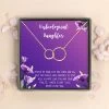 Unbiological Daughter Infinity Rings And Card Gift Box -Gift Promotion Store mk008266x