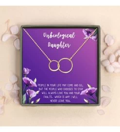 Unbiological Daughter Infinity Rings And Card Gift Box 13 Unbiological Daughter Infinity Rings And Card Gift Box -Gift Promotion Store mk008266x 2