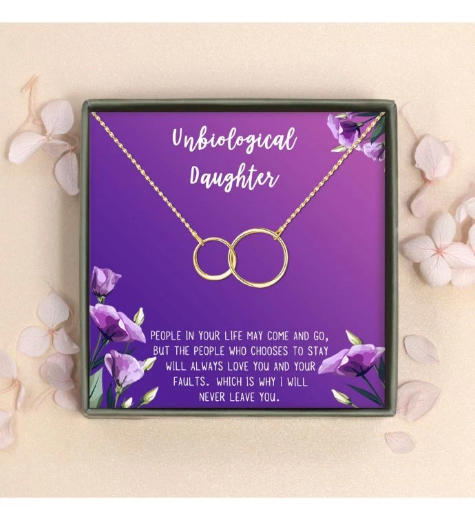 Unbiological Daughter Infinity Rings And Card Gift Box 3 Unbiological Daughter Infinity Rings And Card Gift Box