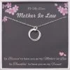 To My Dear Mother In Law Card And Sterling Silver Necklace -Gift Promotion Store mk008814x