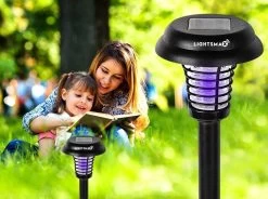 Solar Powered Led Light, Mosquito And Insect Bug Zapper-led/uv Radiation -Gift Promotion Store mk009187alt view3c