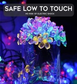 30 Led 23 Feet Sakura Flower Lights With 8 Flash Changing Modes -Gift Promotion Store mk009190alt viewc
