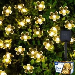 30 Led 23 Feet Solar Led Sakura Flower Lights -Gift Promotion Store mk009193alt view3c