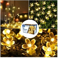 30 Led 23 Feet Solar Led Sakura Flower Lights -Gift Promotion Store mk009193alt viewc