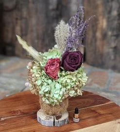 Eco Friendly Luxury Gift Set With Preserved Natural Flowers And Handcrafted -Gift Promotion Store mk009265alt view2c