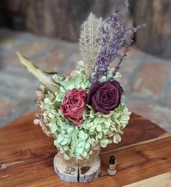 Eco Friendly Luxury Gift Set With Preserved Natural Flowers And Handcrafted -Gift Promotion Store mk009265alt viewc