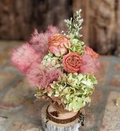 Luxury Gift Set Dried Natural Flower Bouquet With Fragrance -Gift Promotion Store mk009629alt view2c