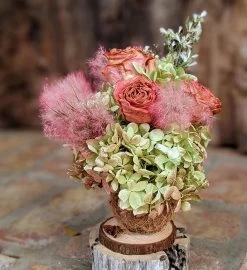 Luxury Gift Set Dried Natural Flower Bouquet With Fragrance -Gift Promotion Store mk009629alt view3c