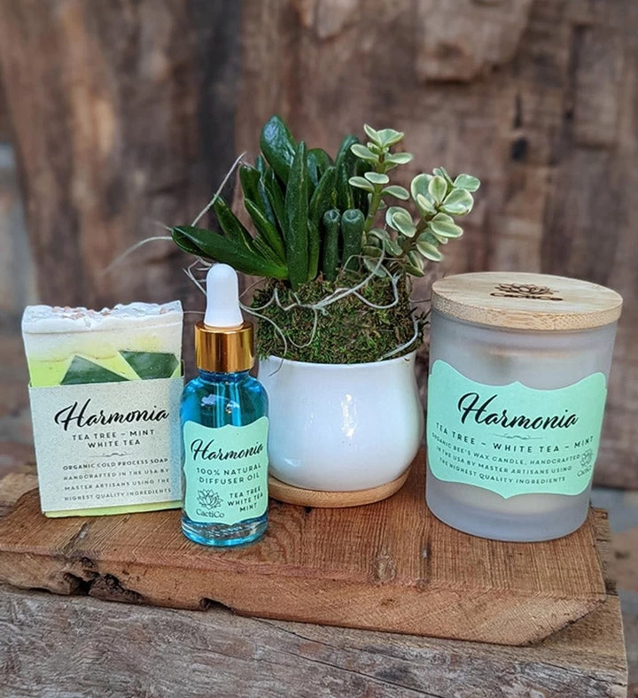 Handcrafted Fragrance Gift Set With Dried Flowers And Oyster Shell 3 Handcrafted Fragrance Gift Set With Dried Flowers And Oyster Shell