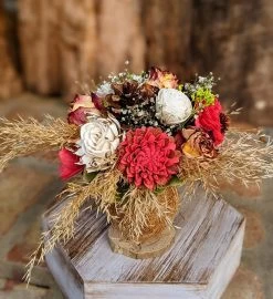 Preserved Flower Bouquet With Fragrance Luxury Gift Set -Gift Promotion Store mk009634alt view3c