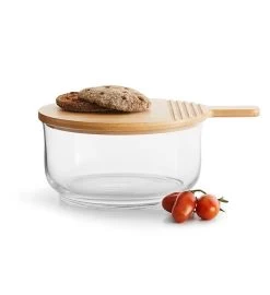 Sagaform By Widgeteer Nature Salad Bowl With Bamboo Lid/cutting Board -Gift Promotion Store mk009783alt view2c