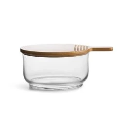 Sagaform By Widgeteer Nature Salad Bowl With Bamboo Lid/cutting Board -Gift Promotion Store mk009783x 2