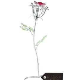 Rose Flower Tabletop Ornament With Crystals -Gift Promotion Store mk010144x 2