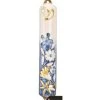 Matashi Hand Painted 5" Enamel Flower Mezuzah W/ Gold Accents & Crystals