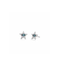 Evil Eye Star Studs With Turquoise -Gift Promotion Store mk010269x 2