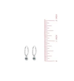 Evil Eye Circle Hoops With Turquoise -Gift Promotion Store mk010297alt view2c