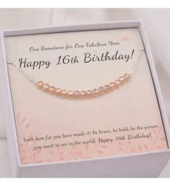 Happy 15th Birthday Card And Sterling Silver Necklace Jewelry Gift Set -Gift Promotion Store mk010349alt viewc