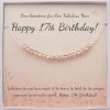 Happy 17th Birthday Card And Sterling Silver Necklace Jewelry Gift Set -Gift Promotion Store mk010355x