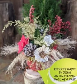 Eco- Friendly Holiday Gift Set: Preserved Flower Centerpiece With Fragrance -Gift Promotion Store mk010642alt viewc