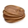 NFL Wine Appetizer Plate Set Of 4, Acacia Wood -Gift Promotion Store mk010789x