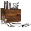 Madison Acacia Tabletop Bar Set, Acacia Wood 1 Madison Acacia Tabletop Bar Set, Acacia Wood -Gift Promotion Store mk011119x