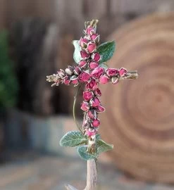 Christian Gift Set : Handcrafted Centerpiece With Preserved Rose And Fragrance -Gift Promotion Store mk011417alt viewc