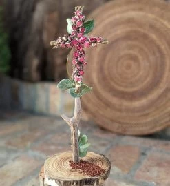 Christian Gift Set : Handcrafted Centerpiece With Preserved Rose And Fragrance -Gift Promotion Store mk011417x 2