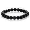 Matte Onyx 10mm Stone Bead Stretch Bracelet -Gift Promotion Store mk011430x