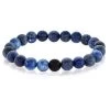 Sodalite And Matte Onyx 10mm Stone Bead Stretch Bracelet -Gift Promotion Store mk011431x