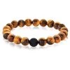 Polished Tiger's Eye And Matte Onyx 10mm Stone Bead Stretch Bracelet 1 Polished Tiger's Eye And Matte Onyx 10mm Stone Bead Stretch Bracelet -Gift Promotion Store mk011432x