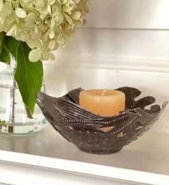 Fruit On Vine Haitian Metal Drum Votive -Gift Promotion Store mk011689x 2