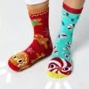 Gingerbread & Candy Cane Pals Socks 1 Gingerbread & Candy Cane Pals Socks -Gift Promotion Store mk011986x