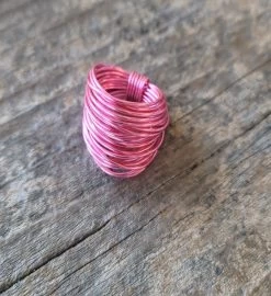 Hot Pink Marcia Wire Wrap Ring -Gift Promotion Store mk012237x 2
